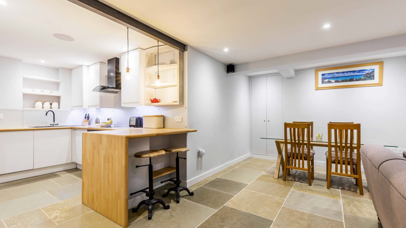 Westcott Construction Flat 2 Open Plan Kitchen/Living Room Renovation with dining room