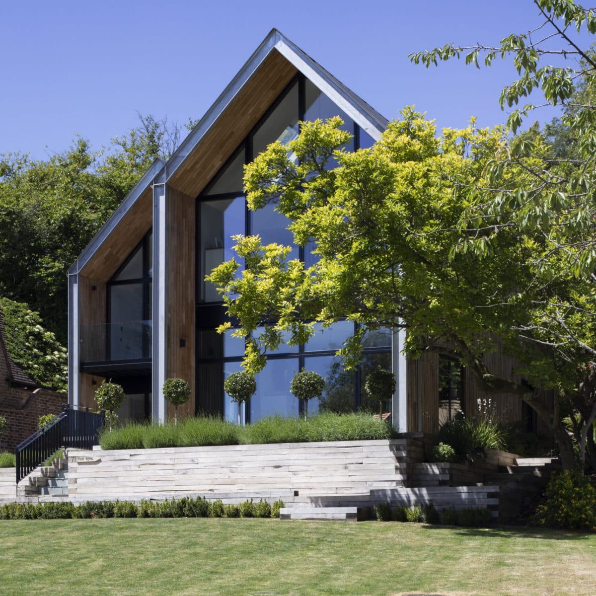 A Tree covering the front of a house.