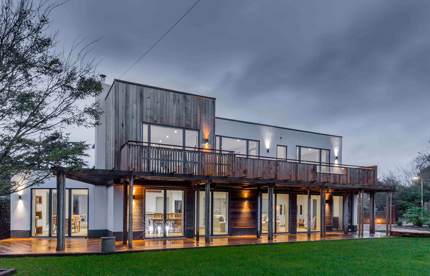 The view of a property.