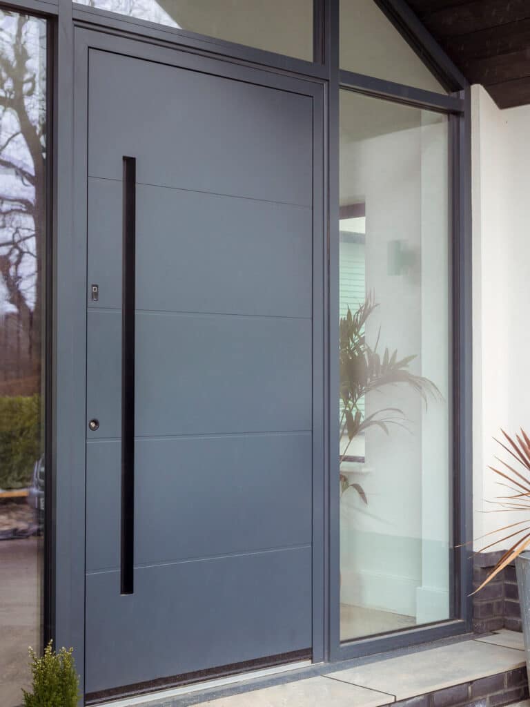 Grey S-500 Aluminium Door